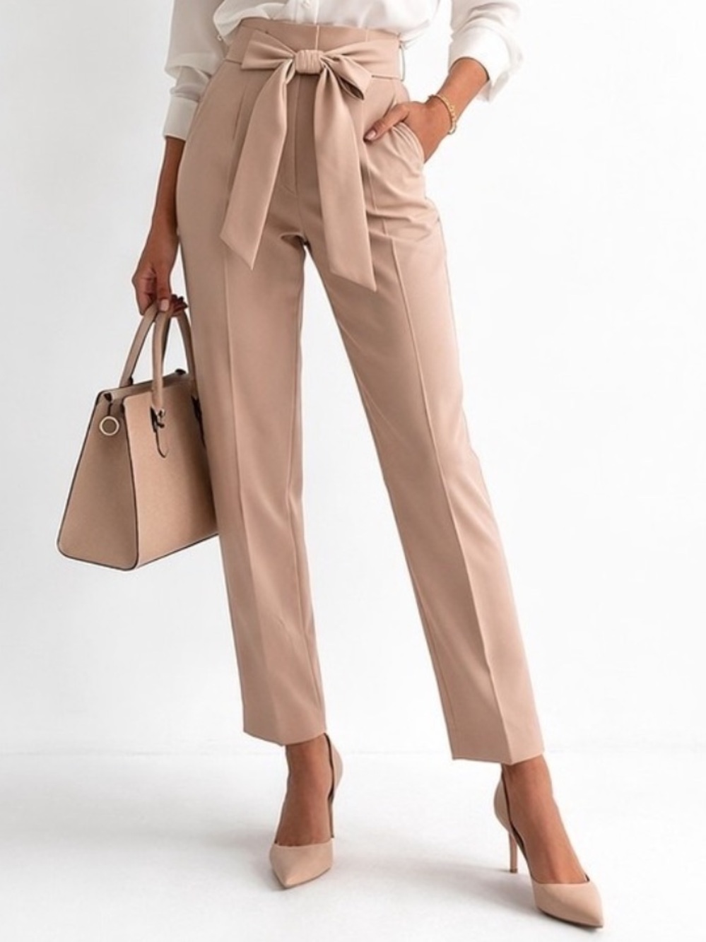 Aritzia High-Waist Pleated Pants